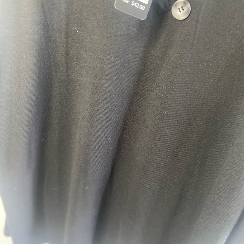 Robert Louis Charcoal Button-Accent Top - Picture 3 of 5